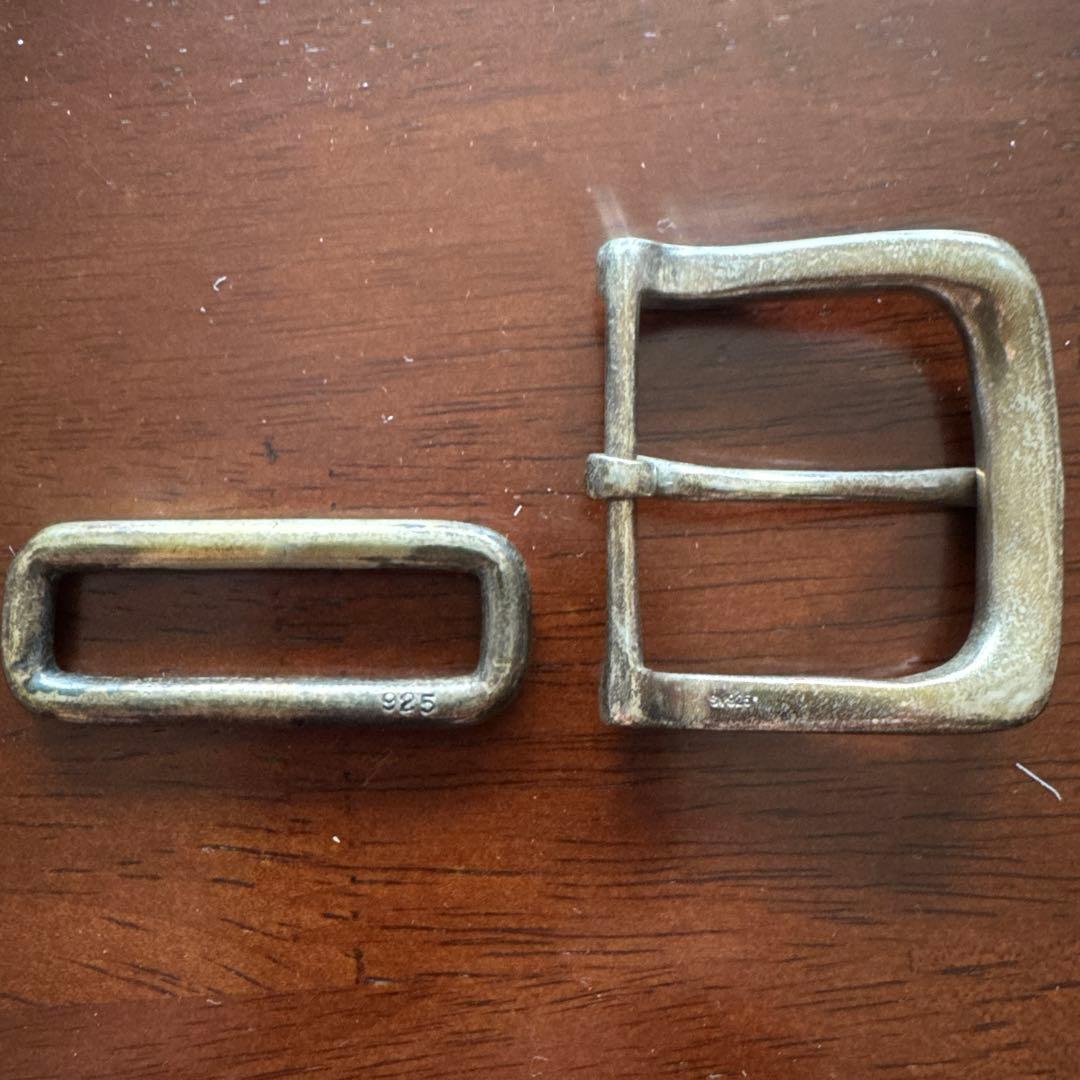 vintage 日本製 925スターリングシルバー バックルセット