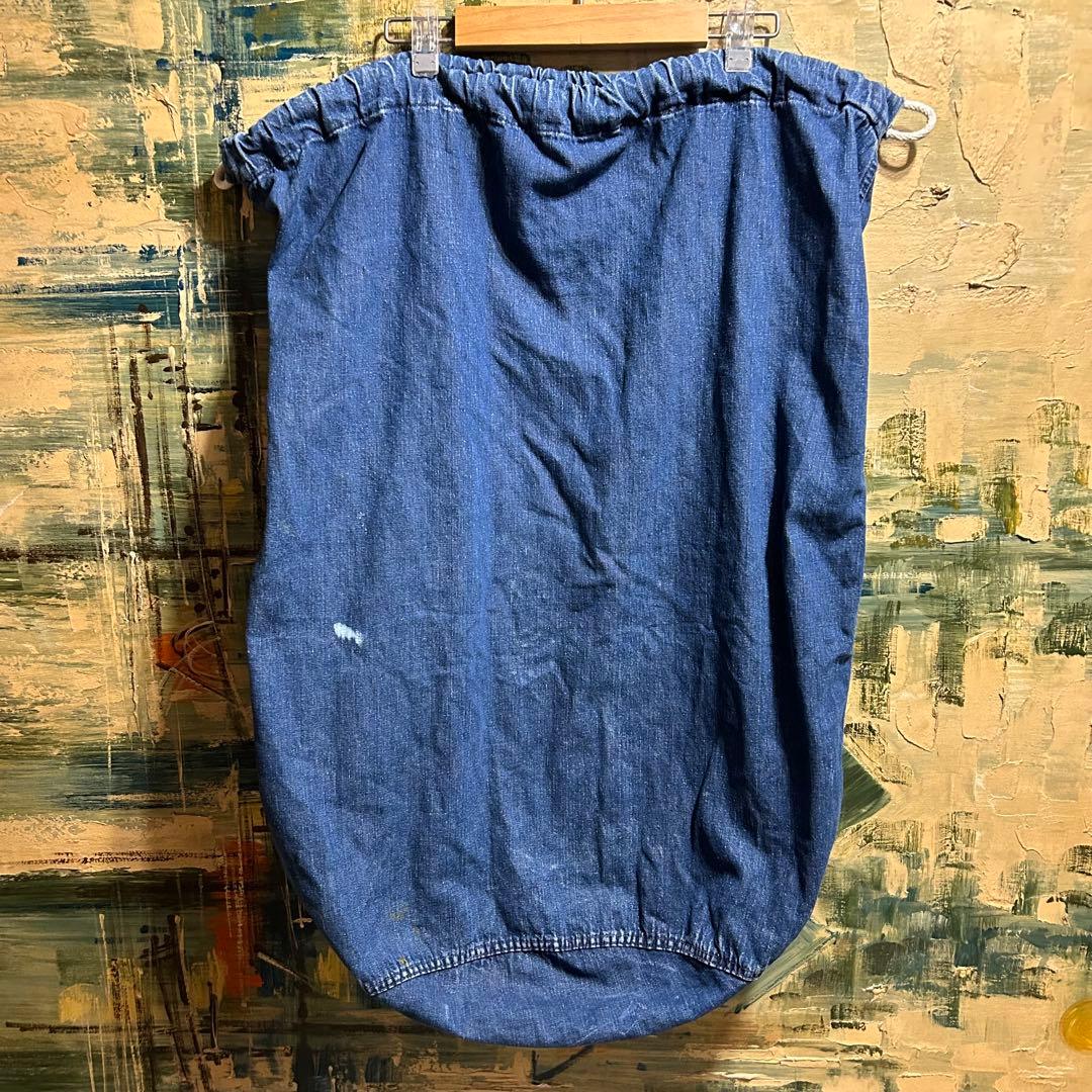 USミリタリー第二次大戦WWII 40’s デニムランドリーバッグ