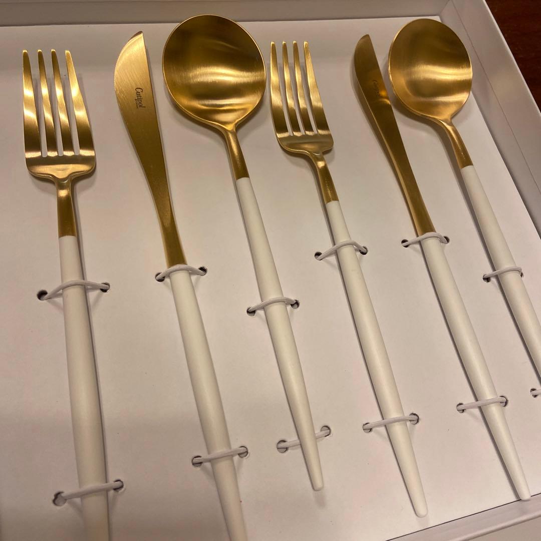 Cutipol GOA マットゴールド カトラリーセット
