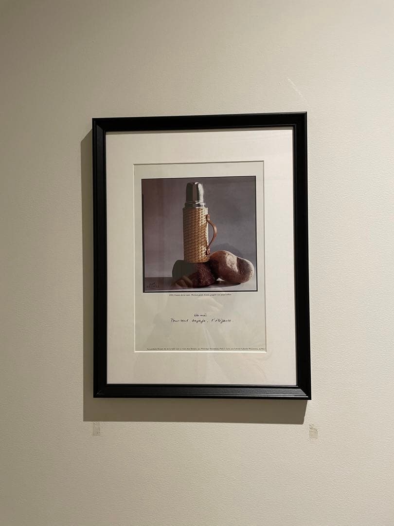 エルメスHERMESアンティークビンテージ（ヴィンテージ ）広告アドポスター額付