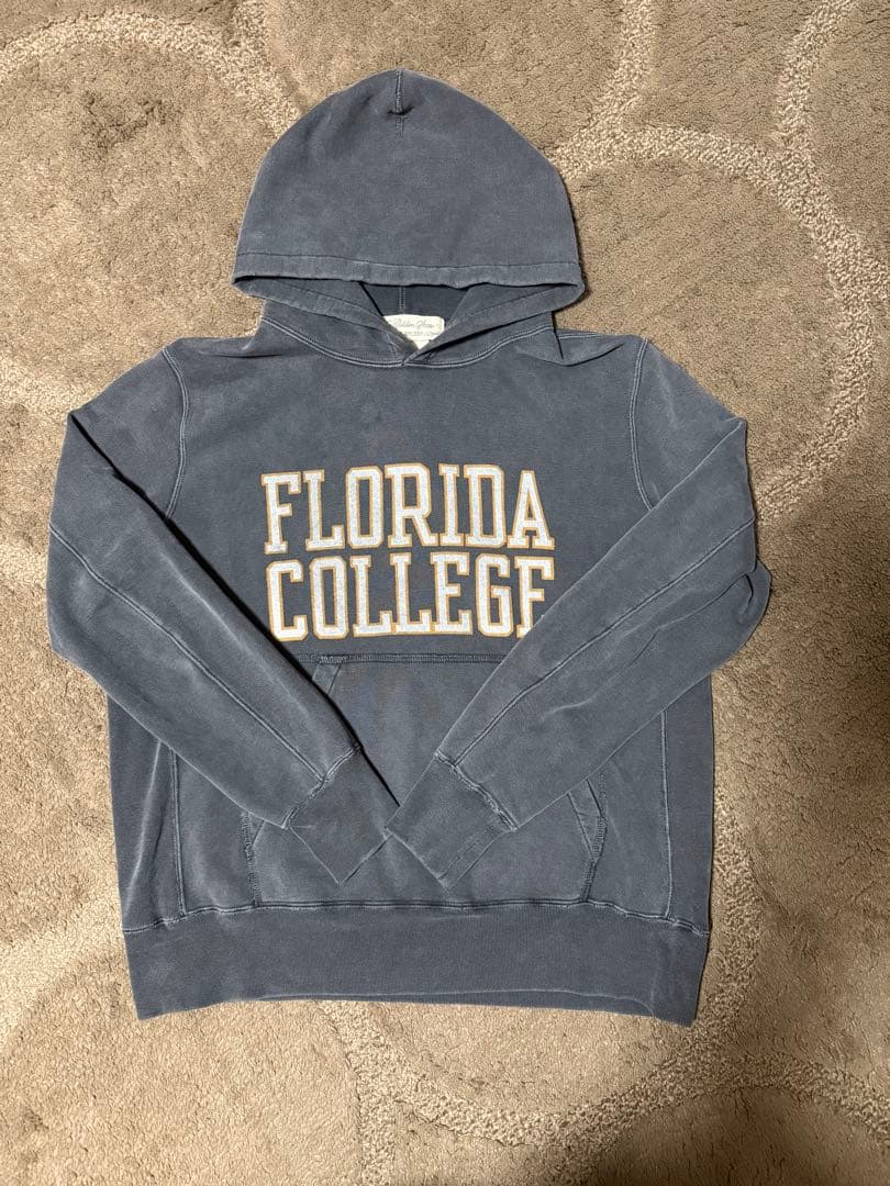 削除前の限界底値！値下げ不可！！ フロリダカレッジ ロゴスウェットフーディ