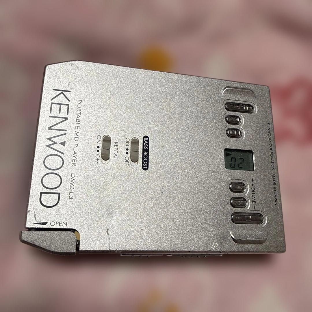 超希少 動作品 KENWOOD CUP OMC-L3 ポータブルMDプレーヤー