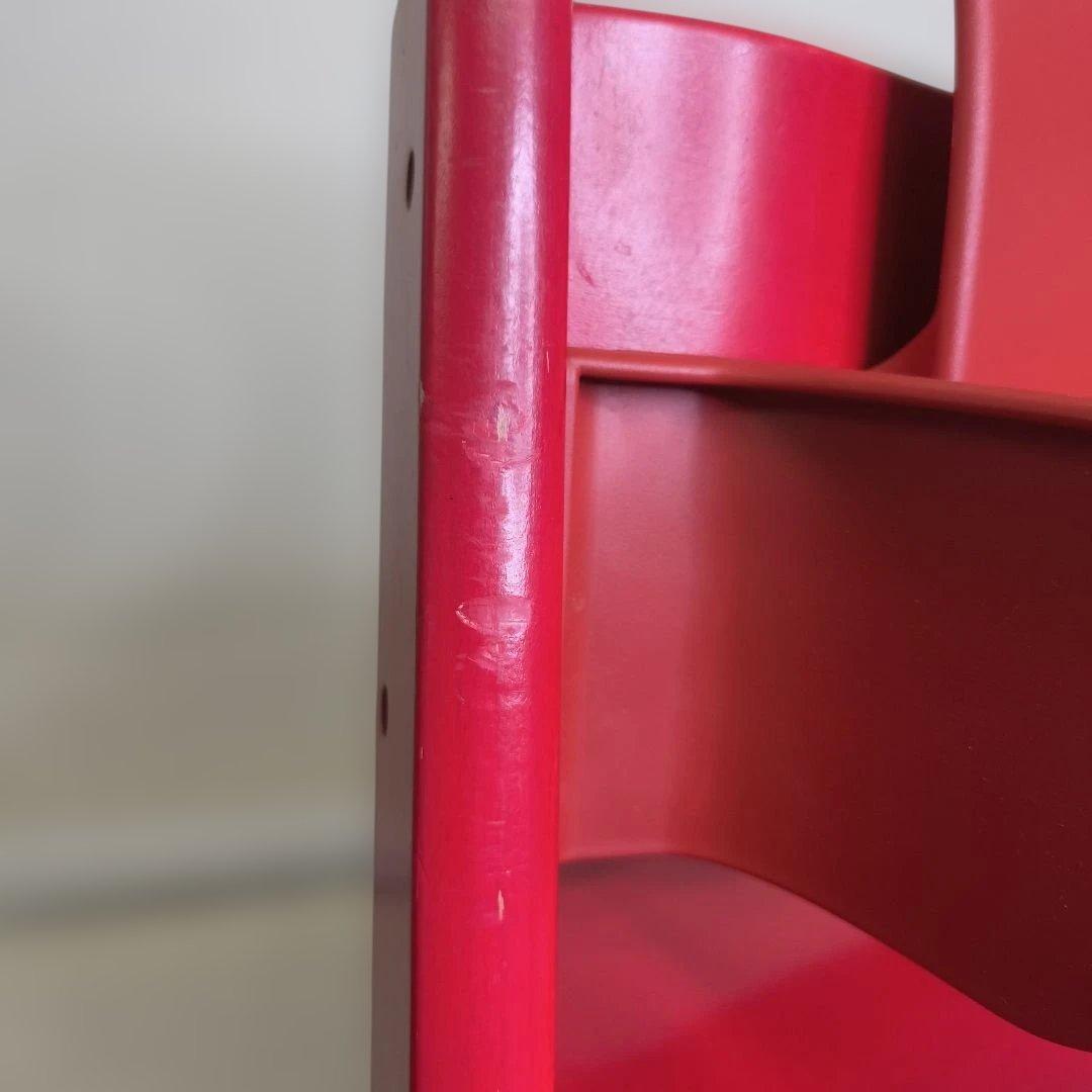 ストッケ　トリップトラップ　ベビーセット付　レッド　シリアルナンバー3