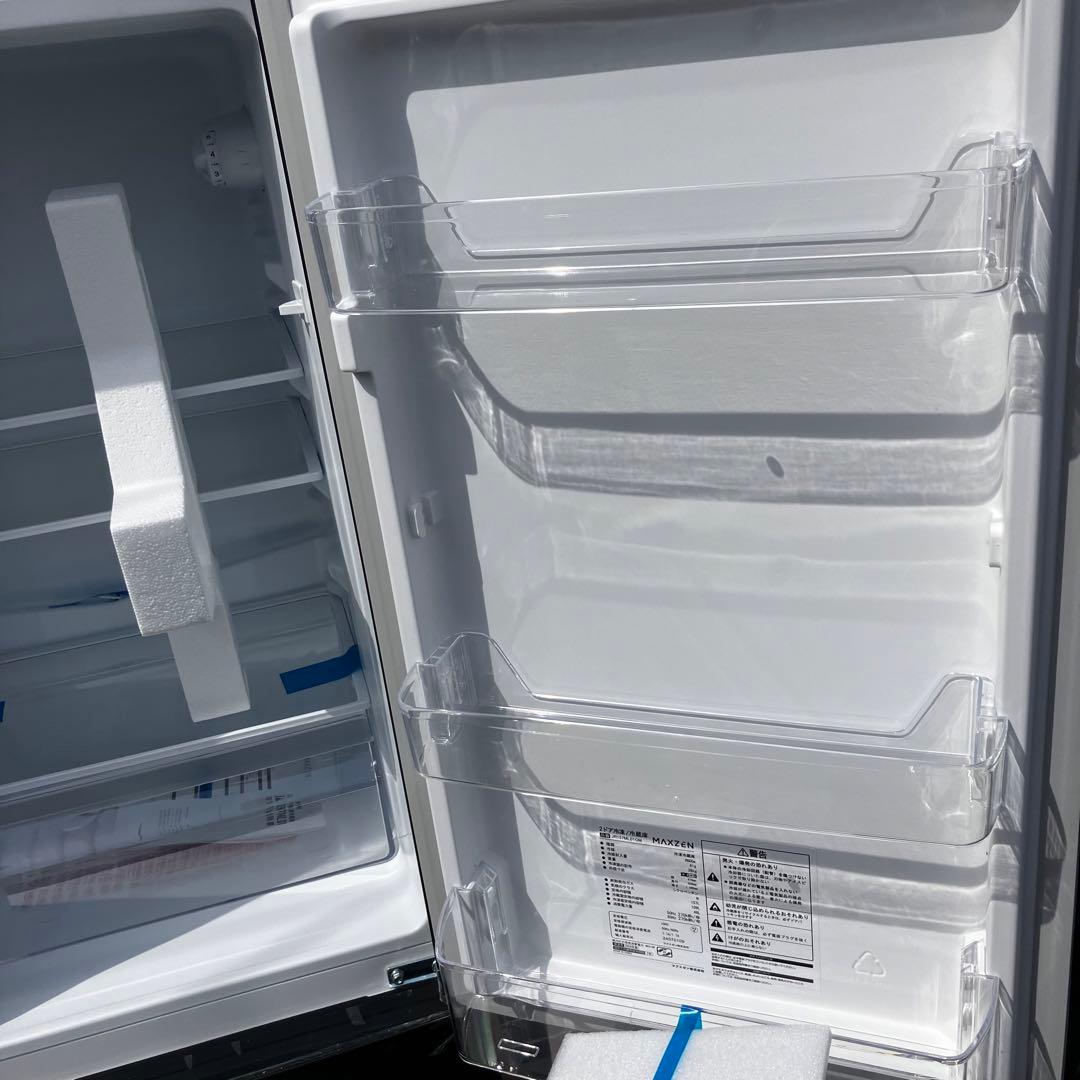 MAXZEN マクゼン 冷蔵庫 157L JR157ML01GM 黒