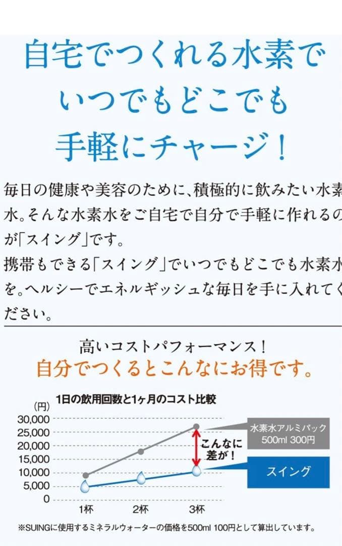 極美品　水素水生成器