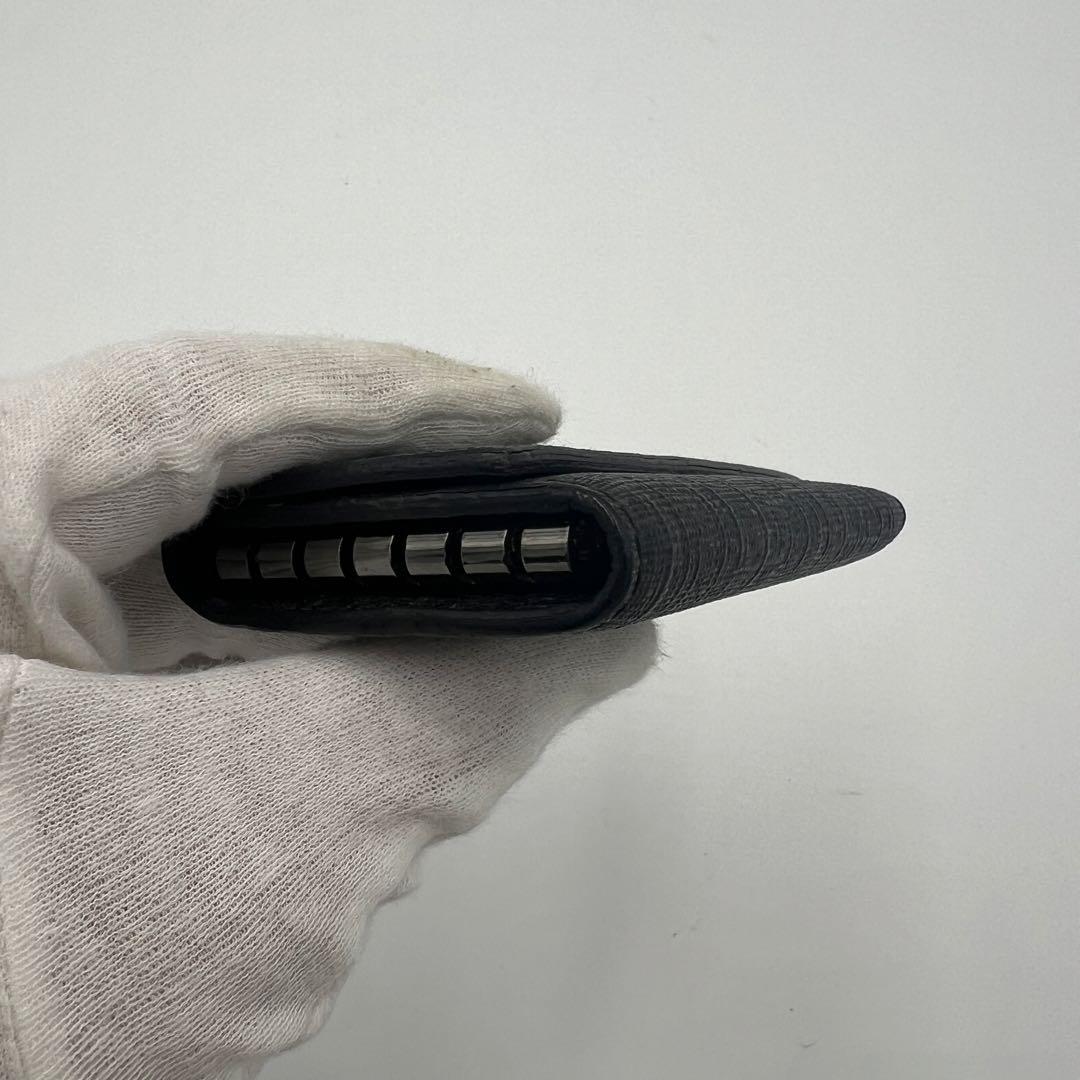 極美品 グッチ GGスプリーム PVC 6連 キーケース 138093 ブラック