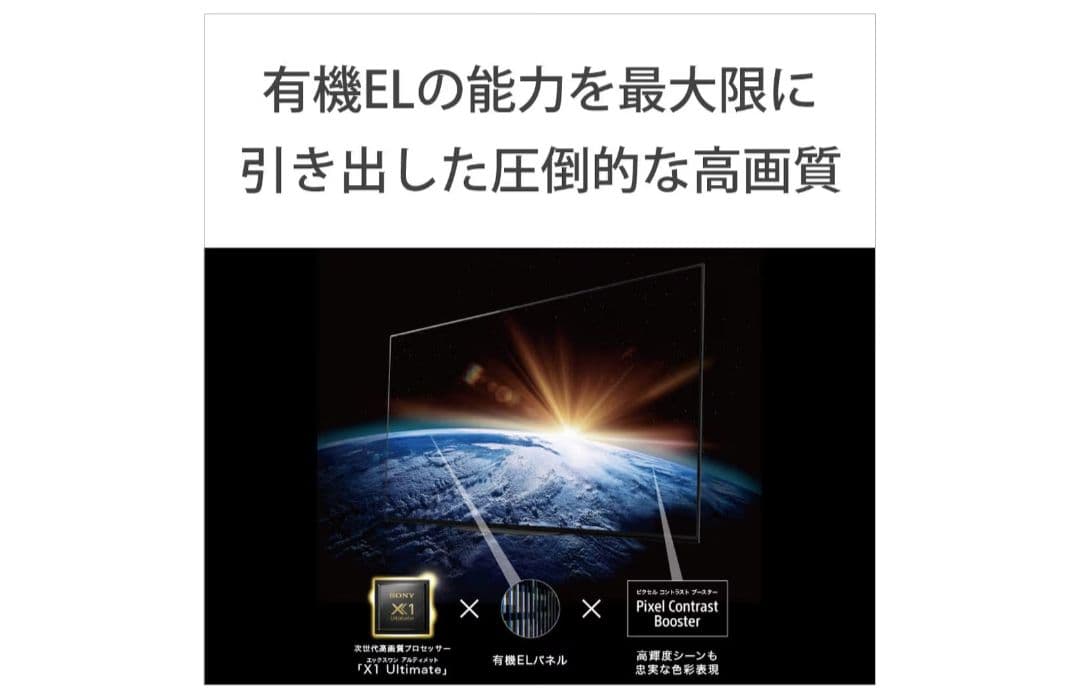 【cat9】21年製 SONYBRAVIA 55V型【KJ-55A8H】