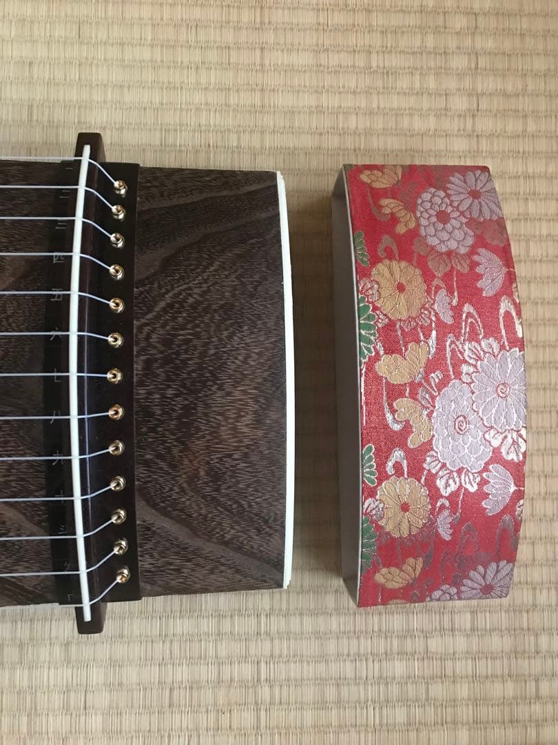 やっさん 13弦琴セット（琴本体、琴カバー、琴爪、琴柱など）