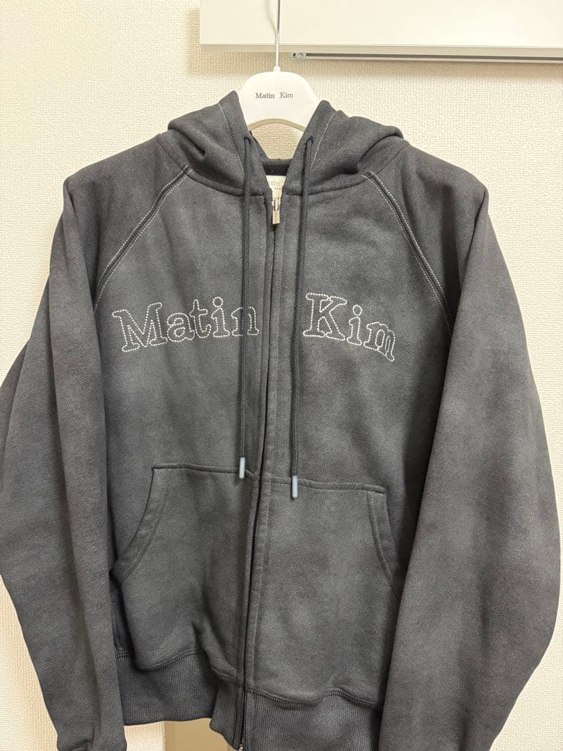 た*ん様 Matin Kim FRONT LOGO STITCH WASHED