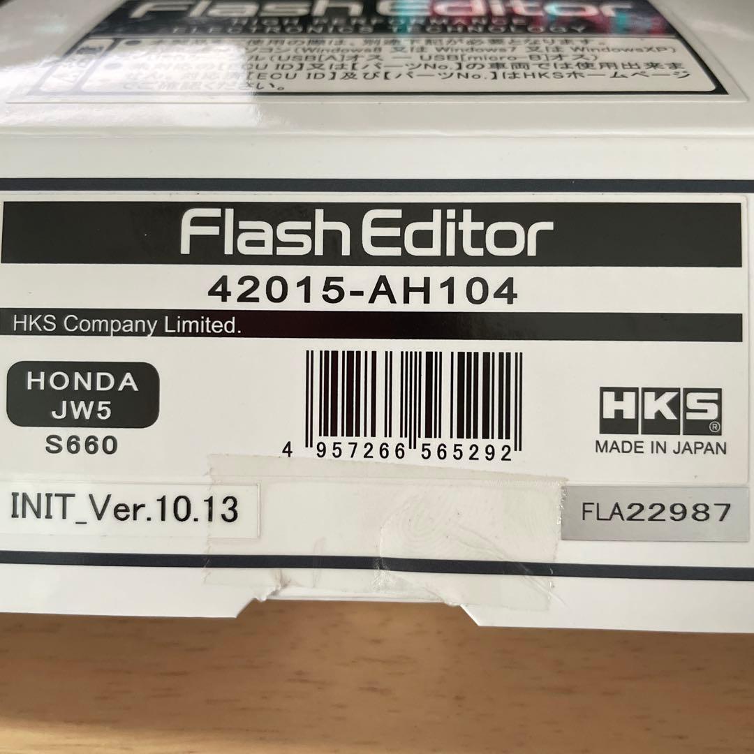 パーツ HKS FlashEditor S660 JW5 6MT
