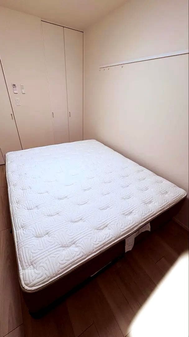 【レガリア】キングスダウン　マットレス&ボトム　クイーンロングサイズ