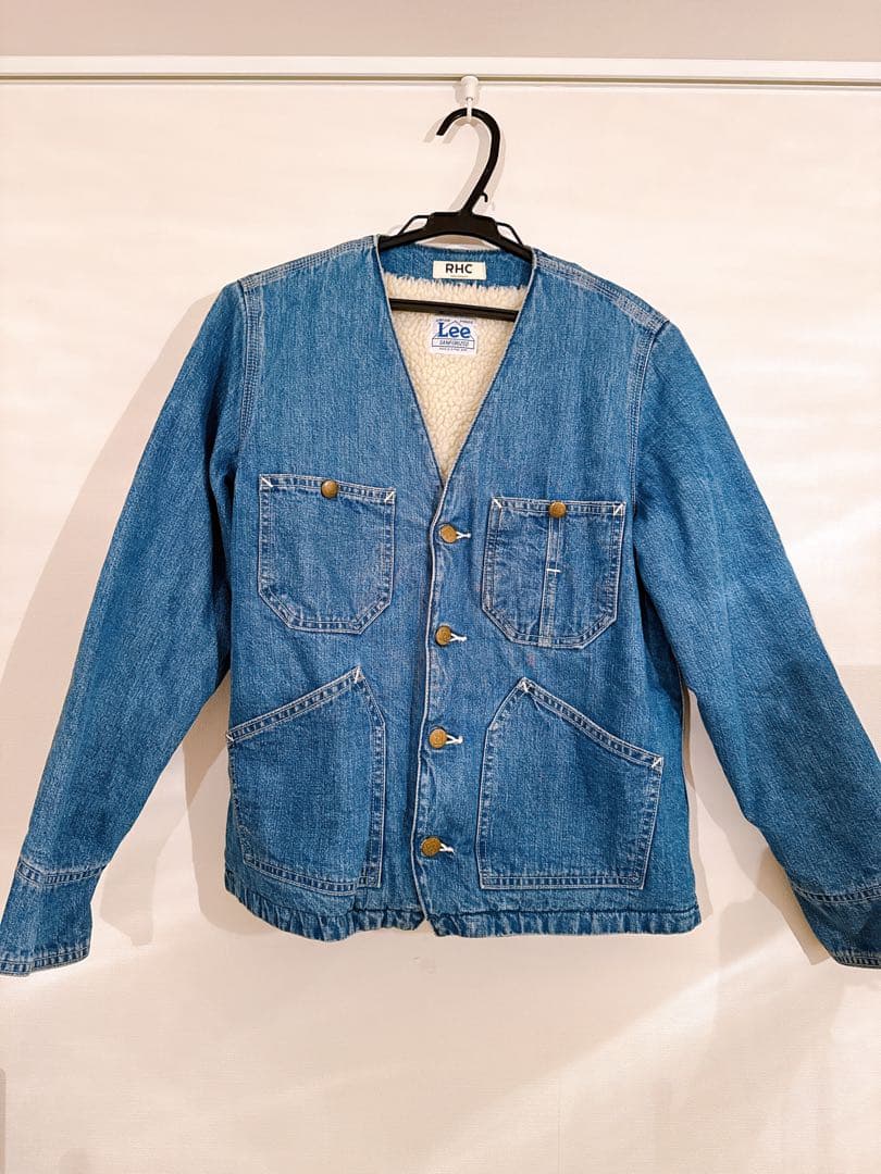 Lee ×ロンハーマンRHCコラボ　デニムジャケット ボア裏地付き