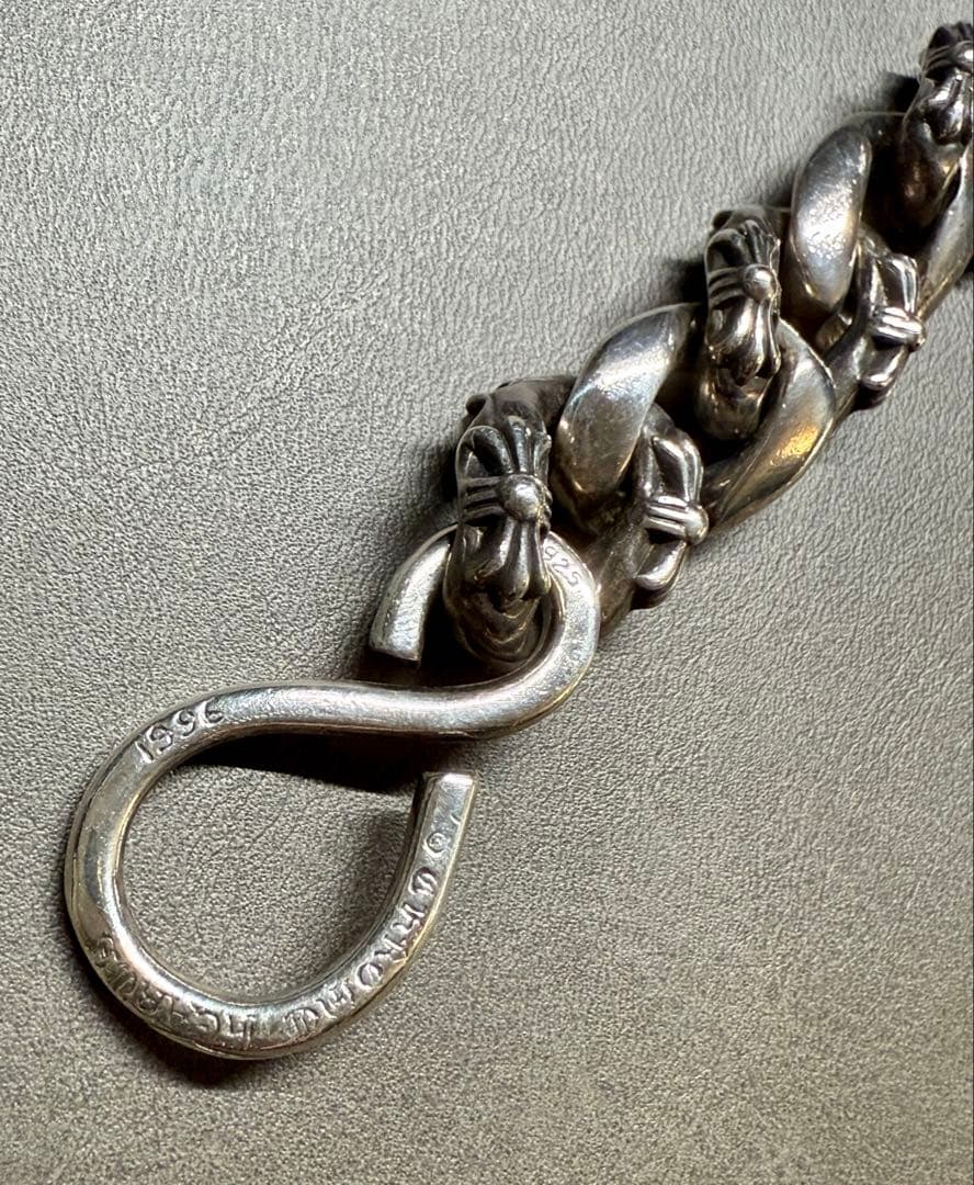 クロムハーツ 1クリップ ファンシー ウォレットチェーン ショート インボイス付