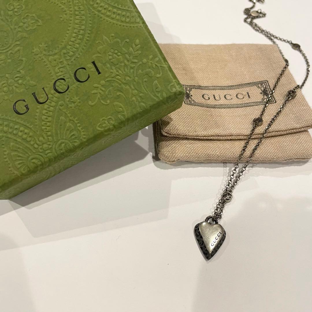 GUCCI グッチ　ネックレス　ハート