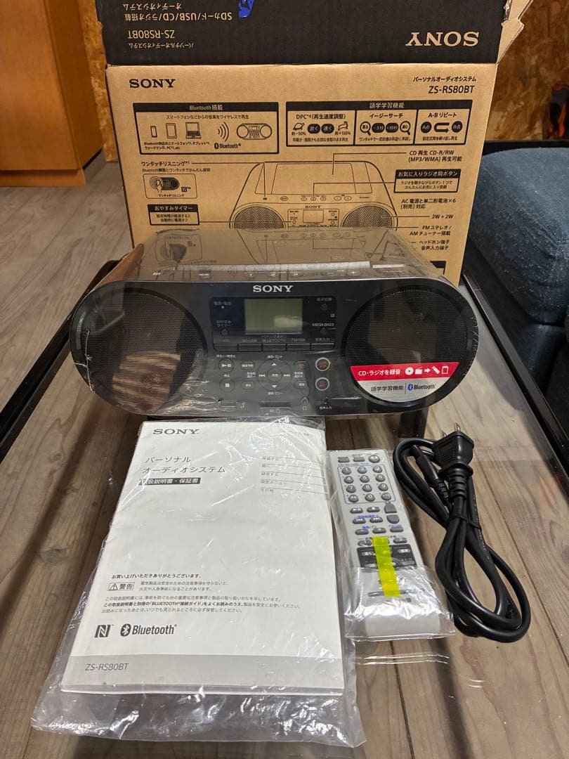 SONY ZS-RS80BT SDカード/USB/CD/ラジオ搭載オーディオ