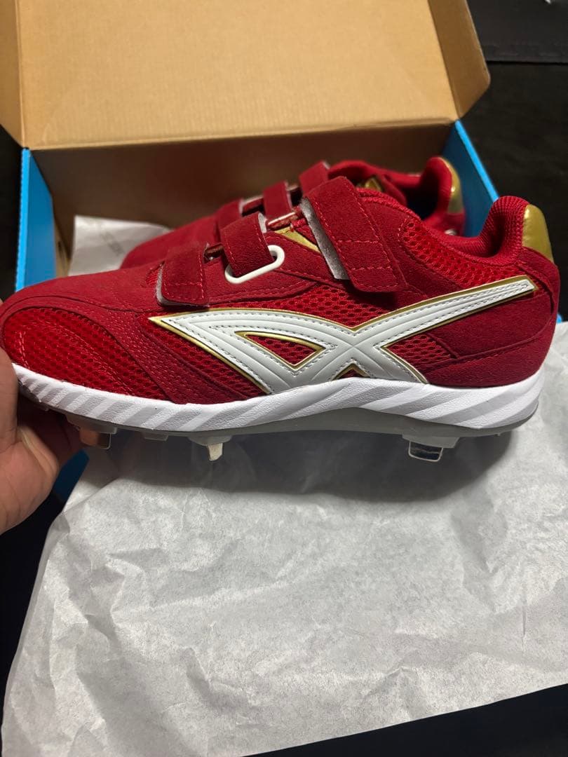 SSKプロエッジ　赤ゴールド　スパイク　26.0㌢