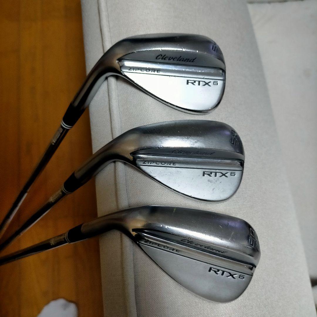 クリーブランド RTX6 ジップコア ウェッジ 左　50.54.58３本セット