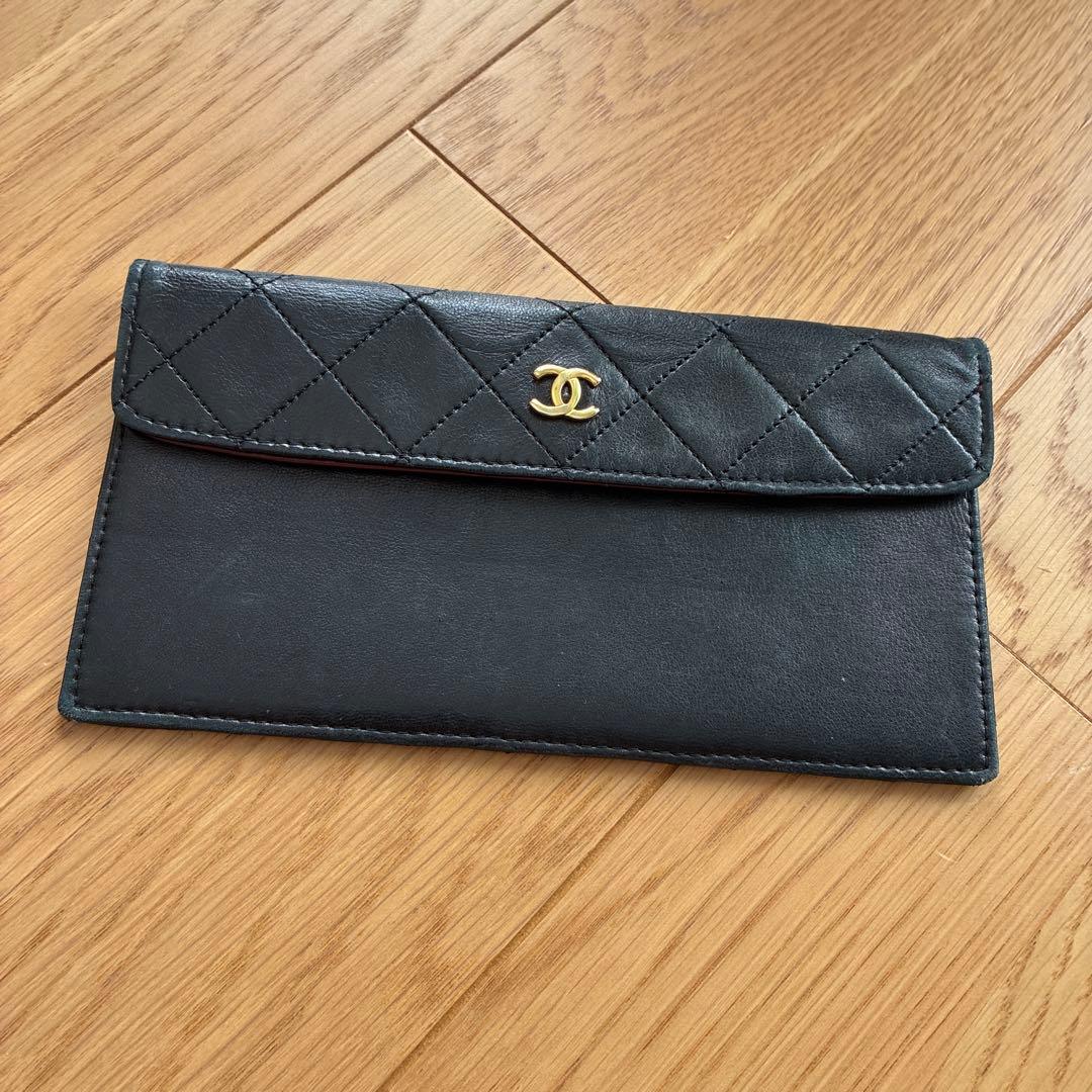 シャネル　マトラッセ　ヴィンテージ　マルチケース　ポーチ