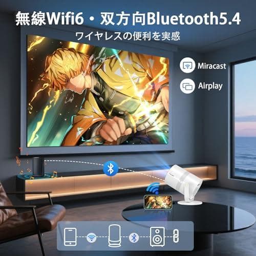 プロジエクター 家庭用【Android TV搭載・電動フォーカス・自動台形・2m