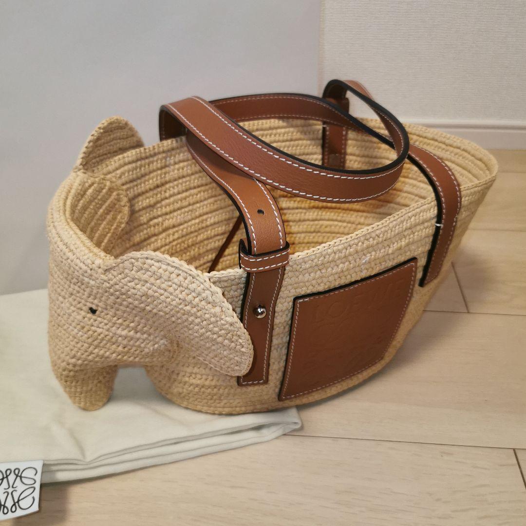 ロエベ　エレファントバスケット かごバッグ