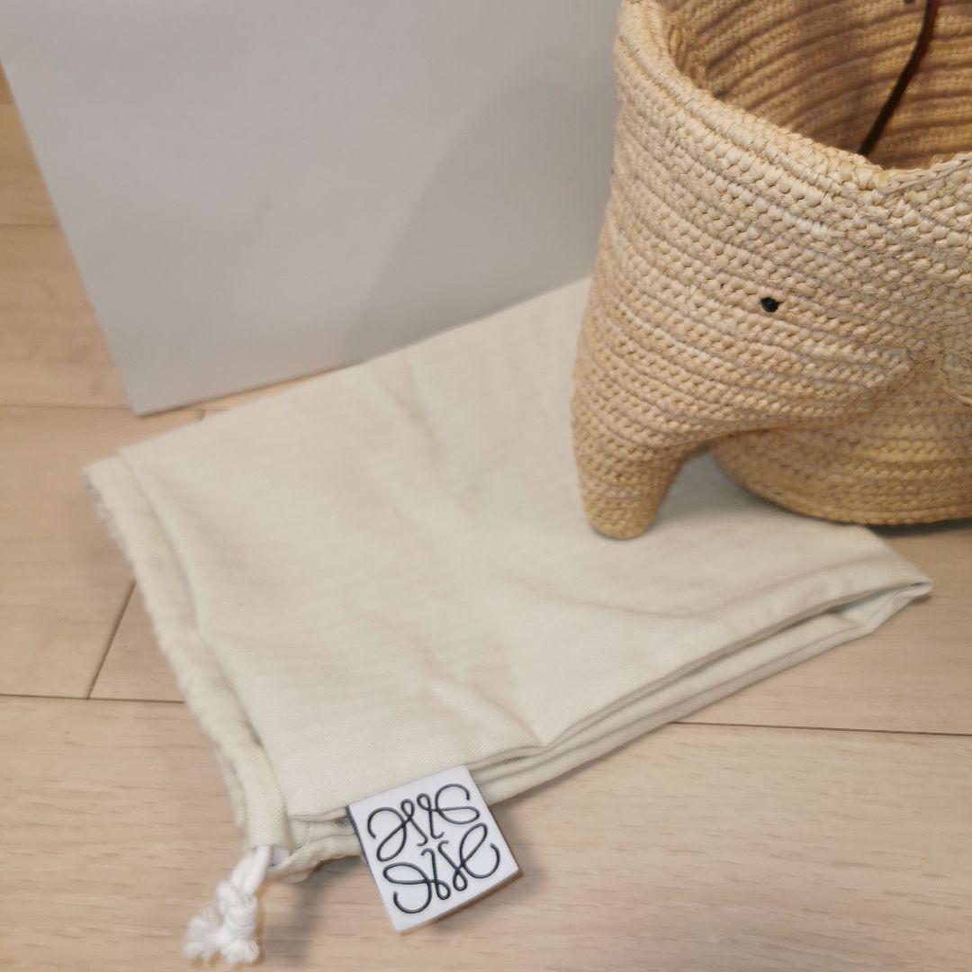 ロエベ　エレファントバスケット かごバッグ