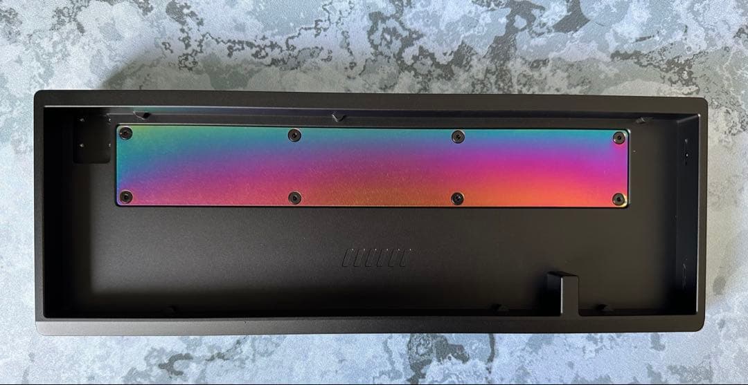 Portal 65% Black&rainbow PVD 自作キーボードキット