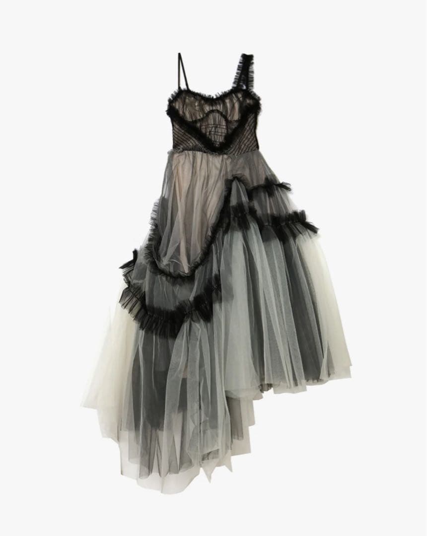 スーツ・フォーマル・ドレス theredthread V tulle dress long