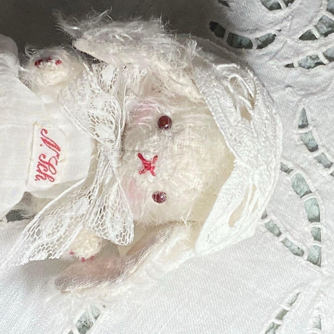 テディベア ハンドメイド ai bear 手のひらサイズ 11㎝ うさぎ 作家