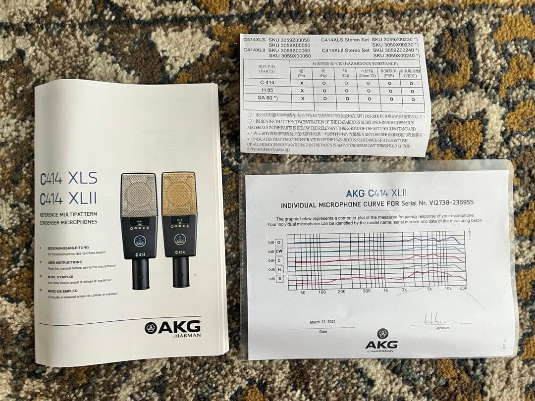 【中古品】AKG C414 XLⅡ コンデンサーマイク