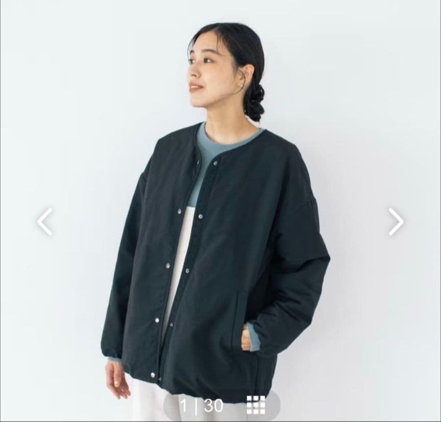 北欧暮らしの道具店 ふんわり軽くてあったかい 洗えるショート丈コート