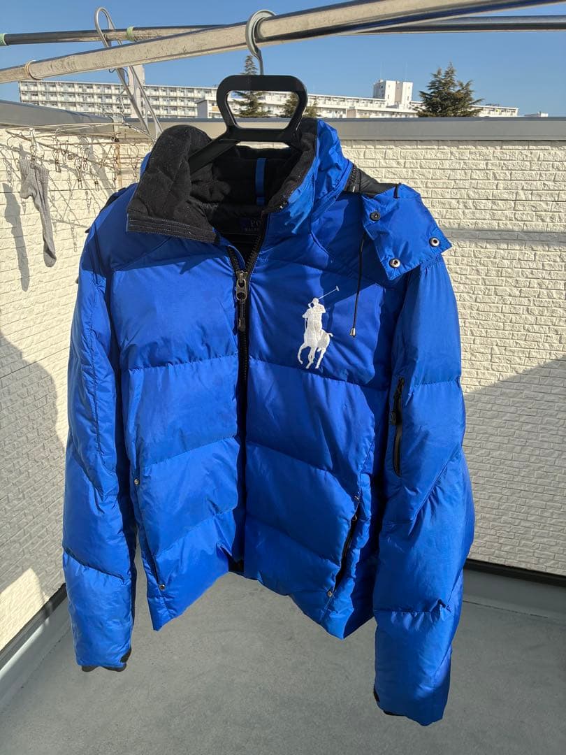 POLO Ralph lauren ダウンジャケット 青　180/100A L