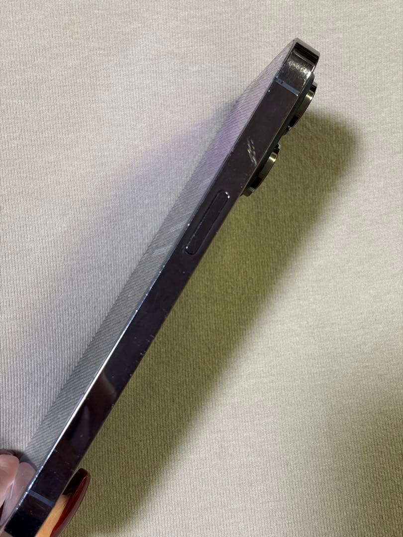 iPhone 14 Pro 256GB ディープパープル／画面割れ／ジャンク品