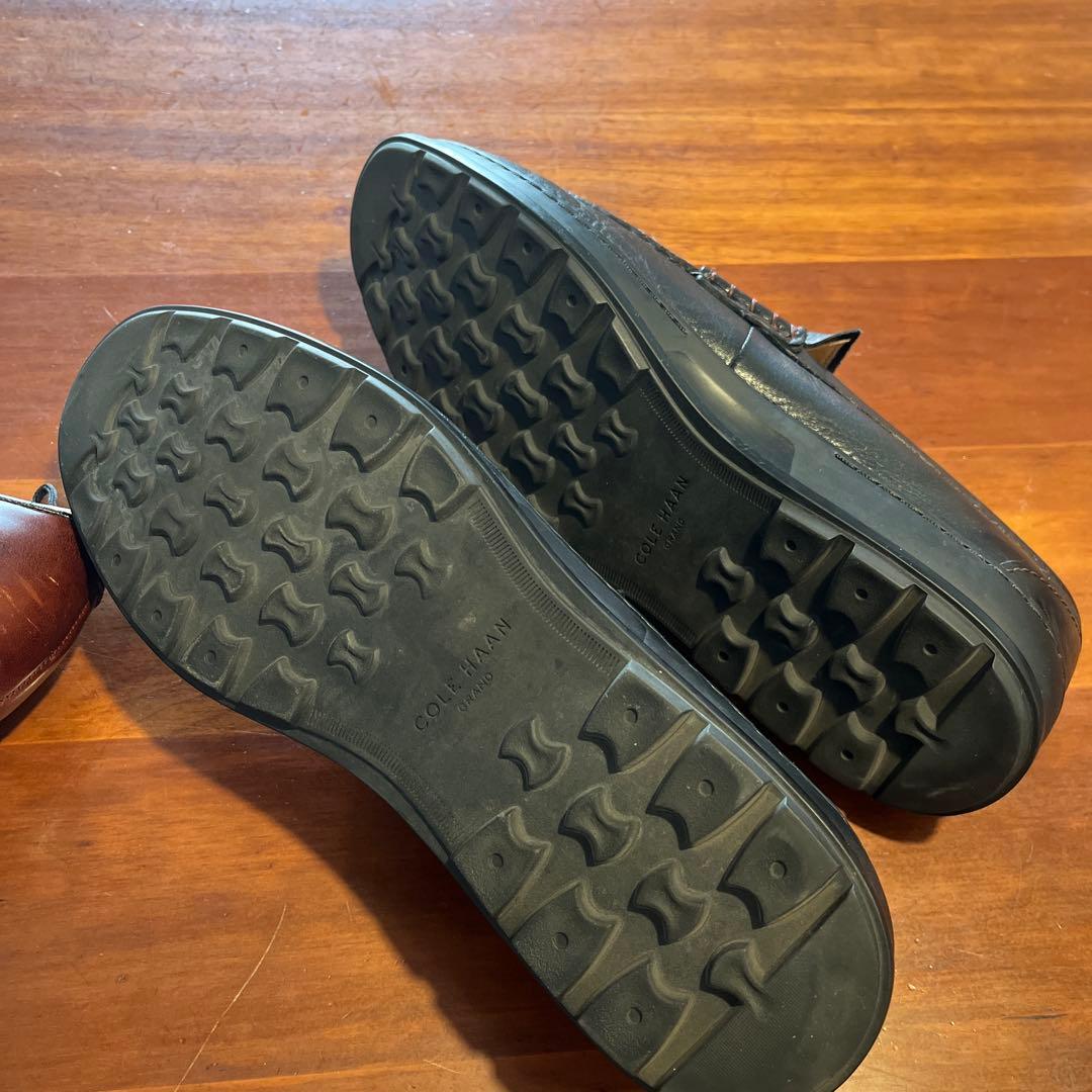 コールハーンのブラックローファーとREGALのドレスシューズ2足セット　26.5