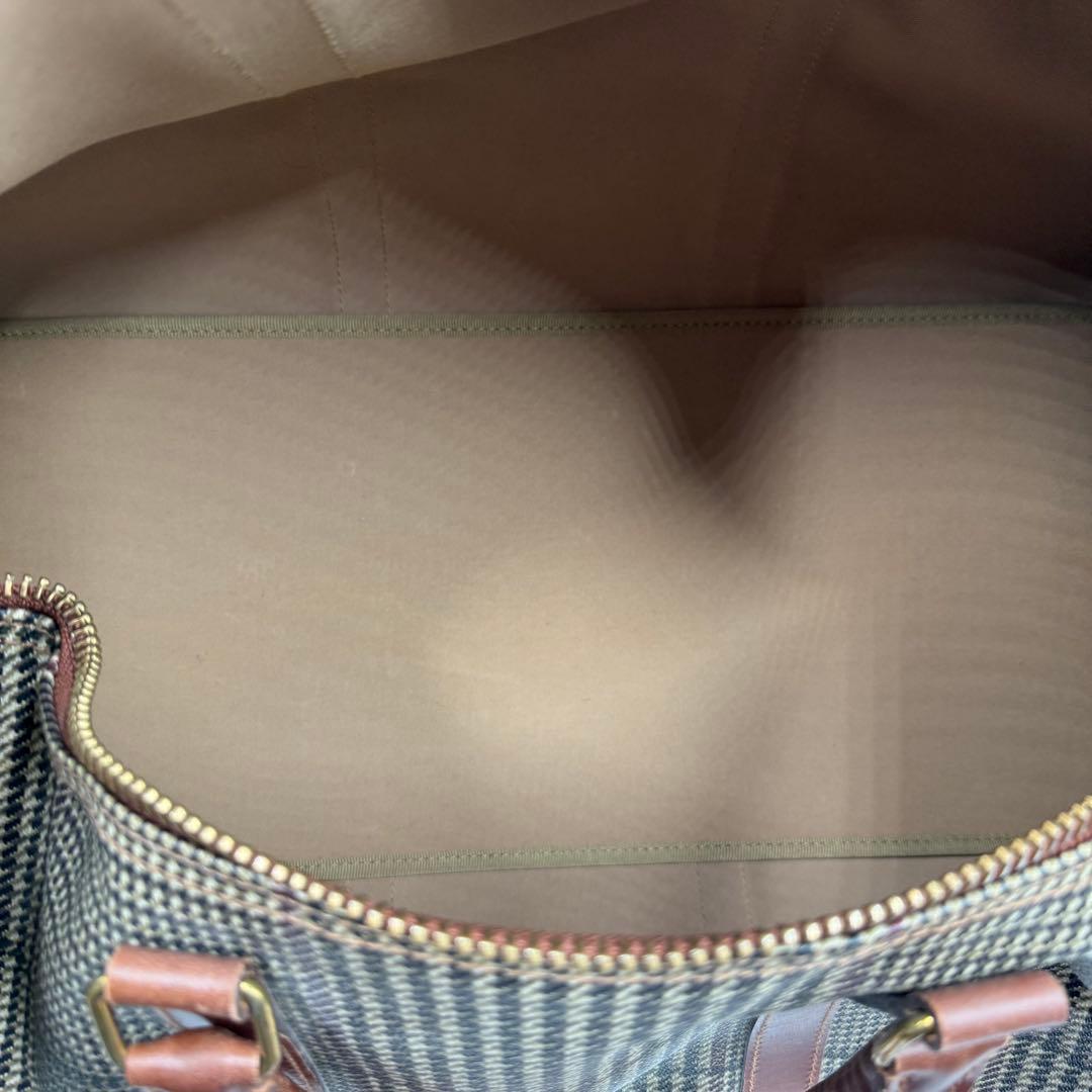 ポロ ラルフローレン PVC レザー 大容量 ボストンバッグ 千鳥柄