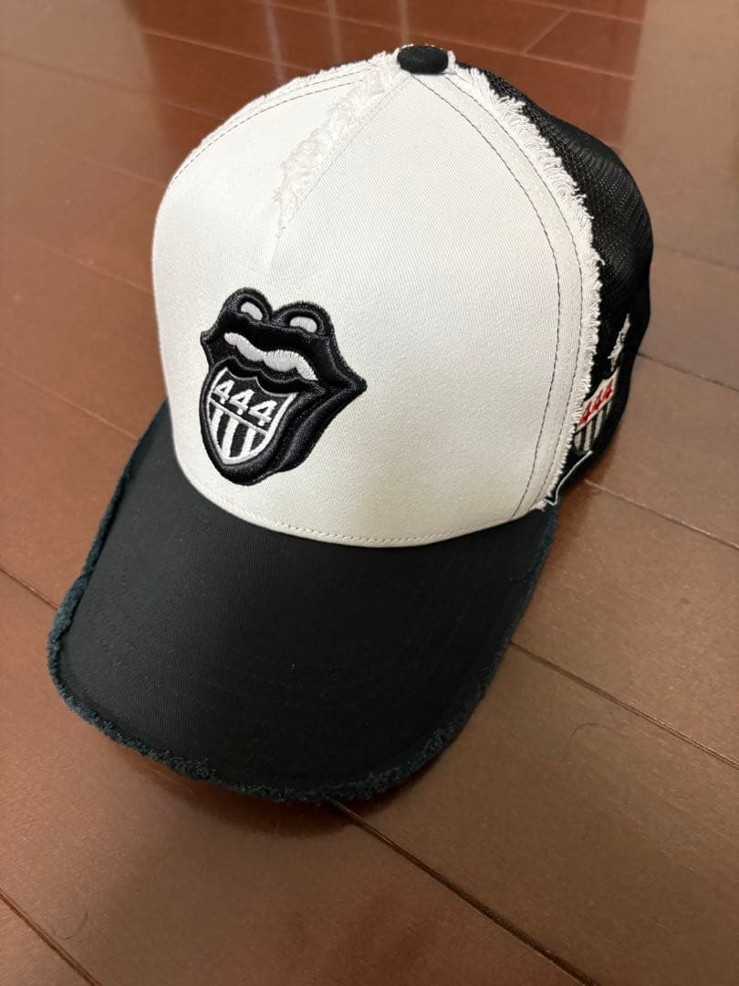 新品 ヨシノリコタケ ローリングストーンズ メッシュキャップ 黒 ブラック