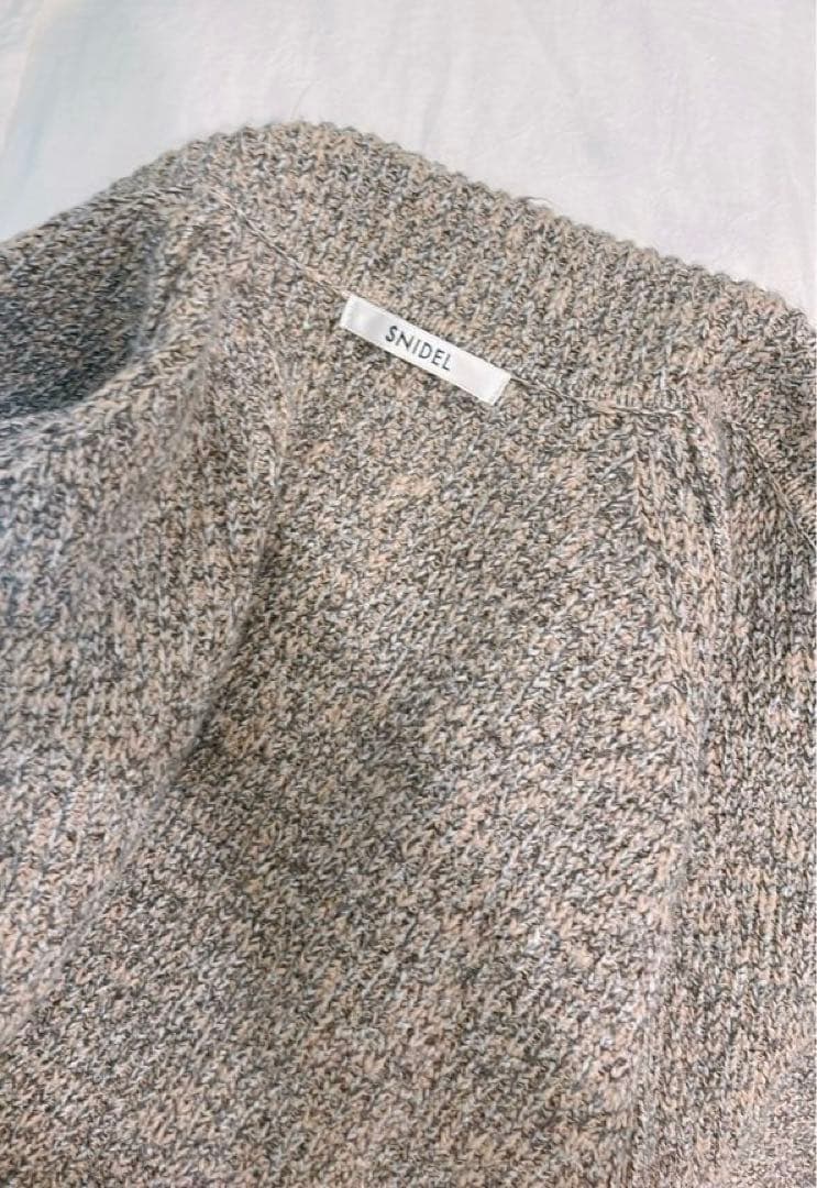 【新品未使用/タグ付き】SNIDEL ミニニットワンピース ニットジャケット