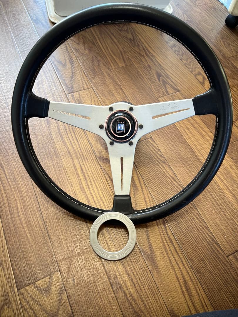大径 希少】ナルディ クラシック ブラック φ39 ステアリング 旧車 当時物