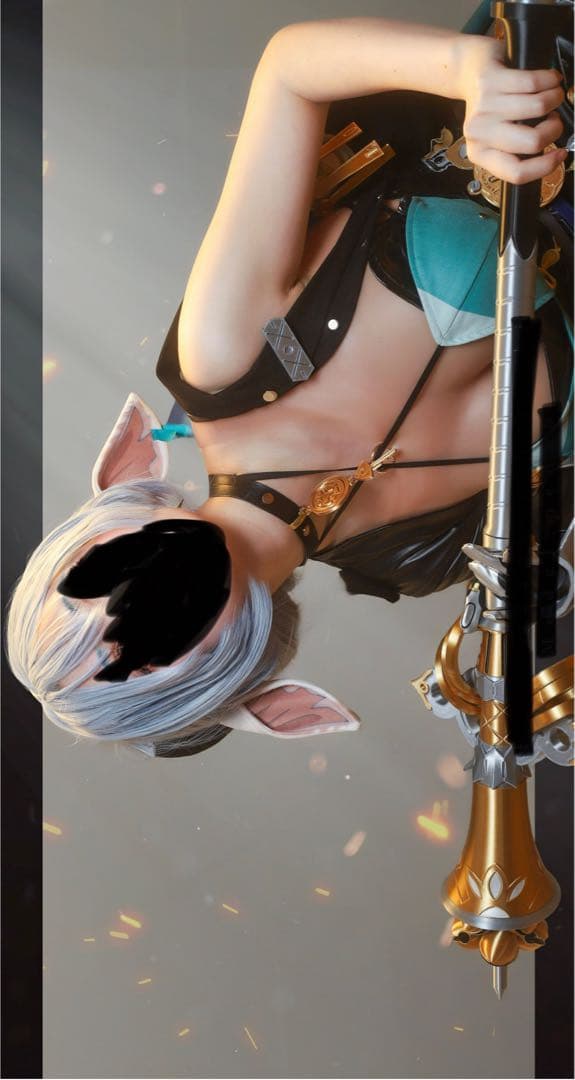 ゼンレスゾーンゼロ リュシア コスプレ Sサイズ ウィッグ 武器付き