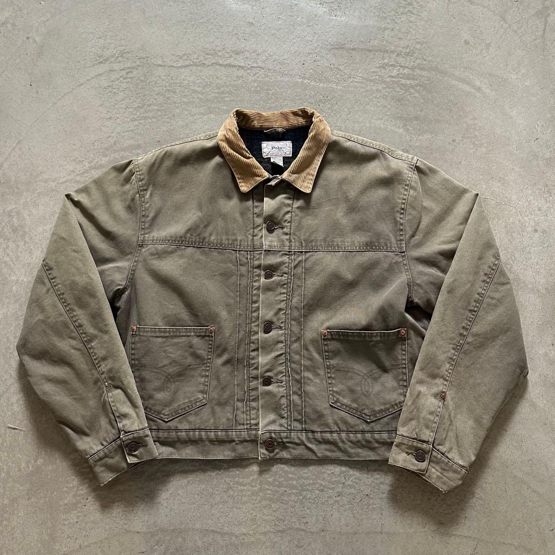 超希少 90s ラルフローレン ダックデニムトラッカー 裏ブランケット 2nd