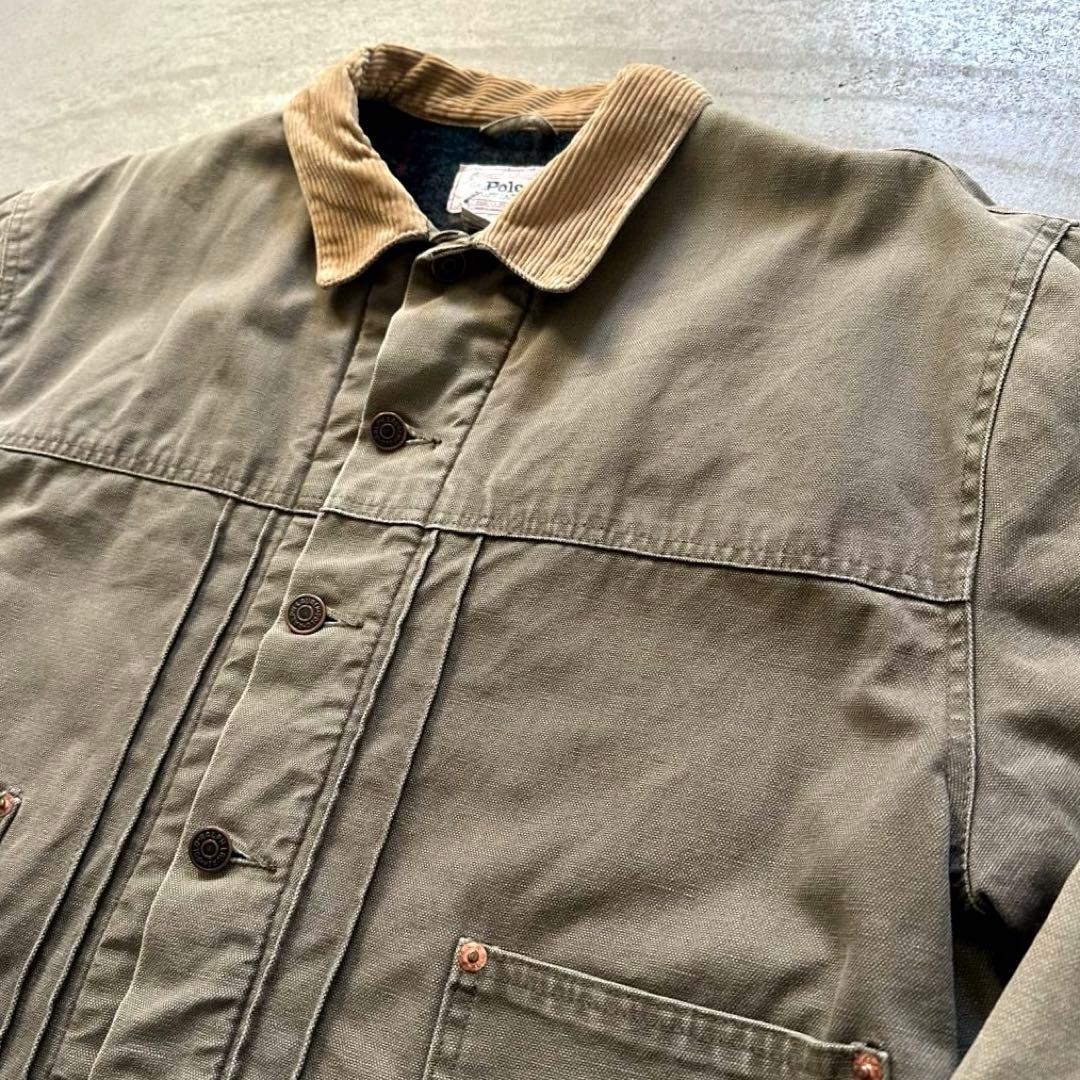 超希少 90s ラルフローレン ダックデニムトラッカー 裏ブランケット 2nd