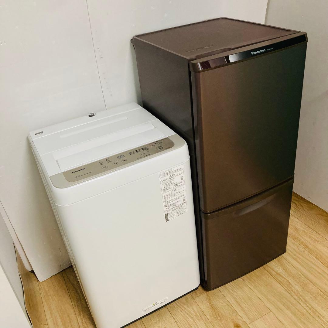 美品パナソニック冷蔵庫洗濯機1人暮らし家電セット❗️大阪、大阪近郊配送と設置無料A