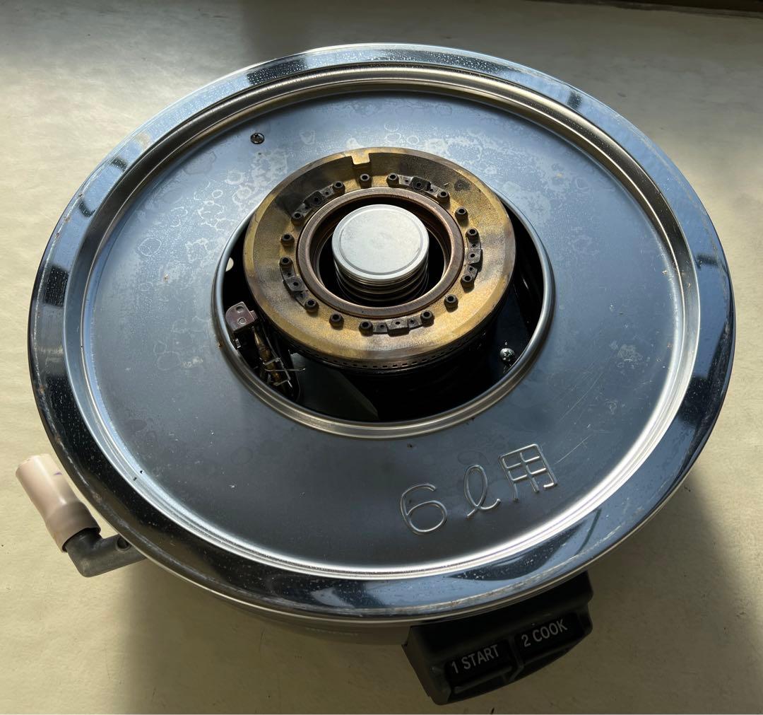 【美品】リンナイ　RR-300CF 業務用　3升/6.0L 都市ガス用