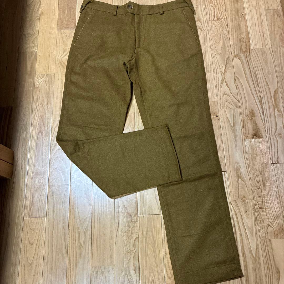 Frank leder フランクリーダー ウールトラウザー パンツ L 美品