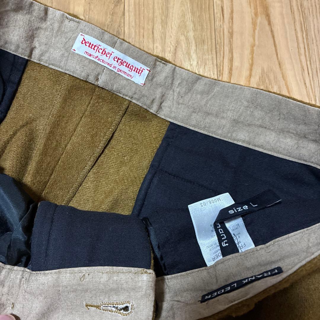 Frank leder フランクリーダー ウールトラウザー パンツ L 美品