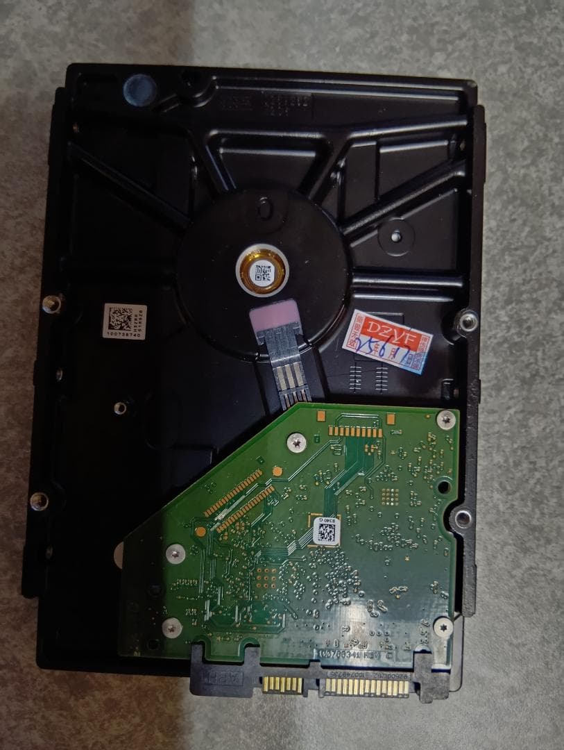 Seagate IronWolf 3TB 内蔵型HDD 使用時間3時間