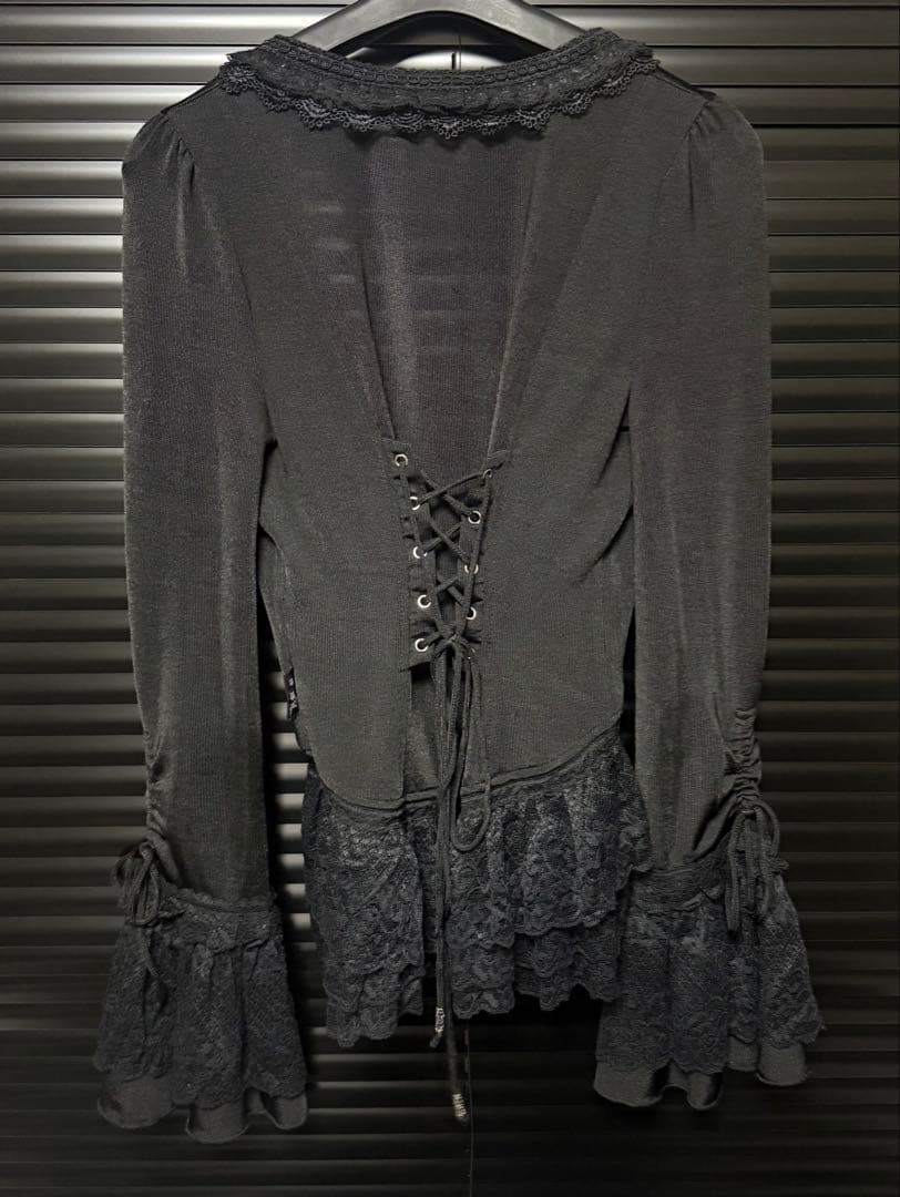 OZZ ANGELO レース付きニットボレロ オッズオン オッズアンジェロ