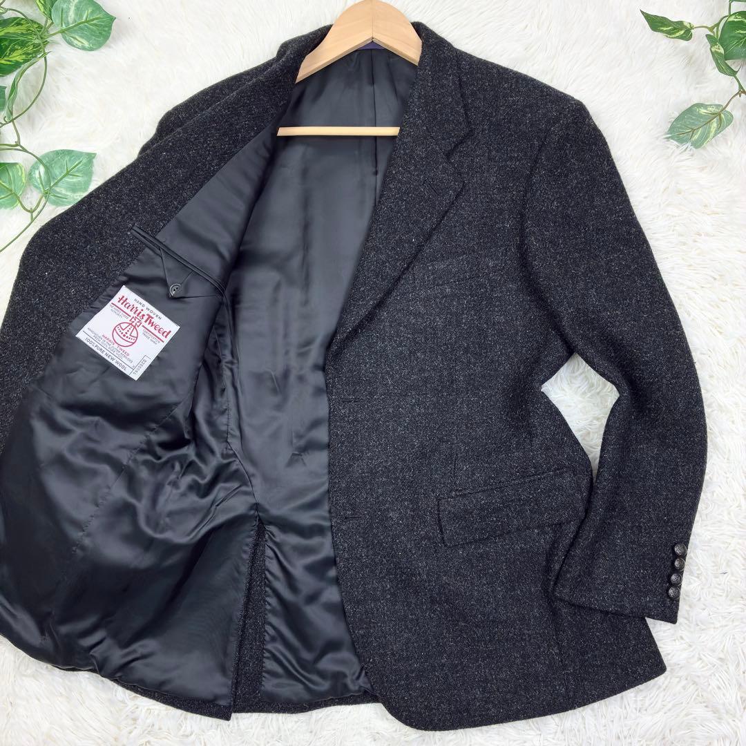 美品　ハリスツイード　ダーバン　ツイード　テーラードジャケット　胡桃ボタン　XL