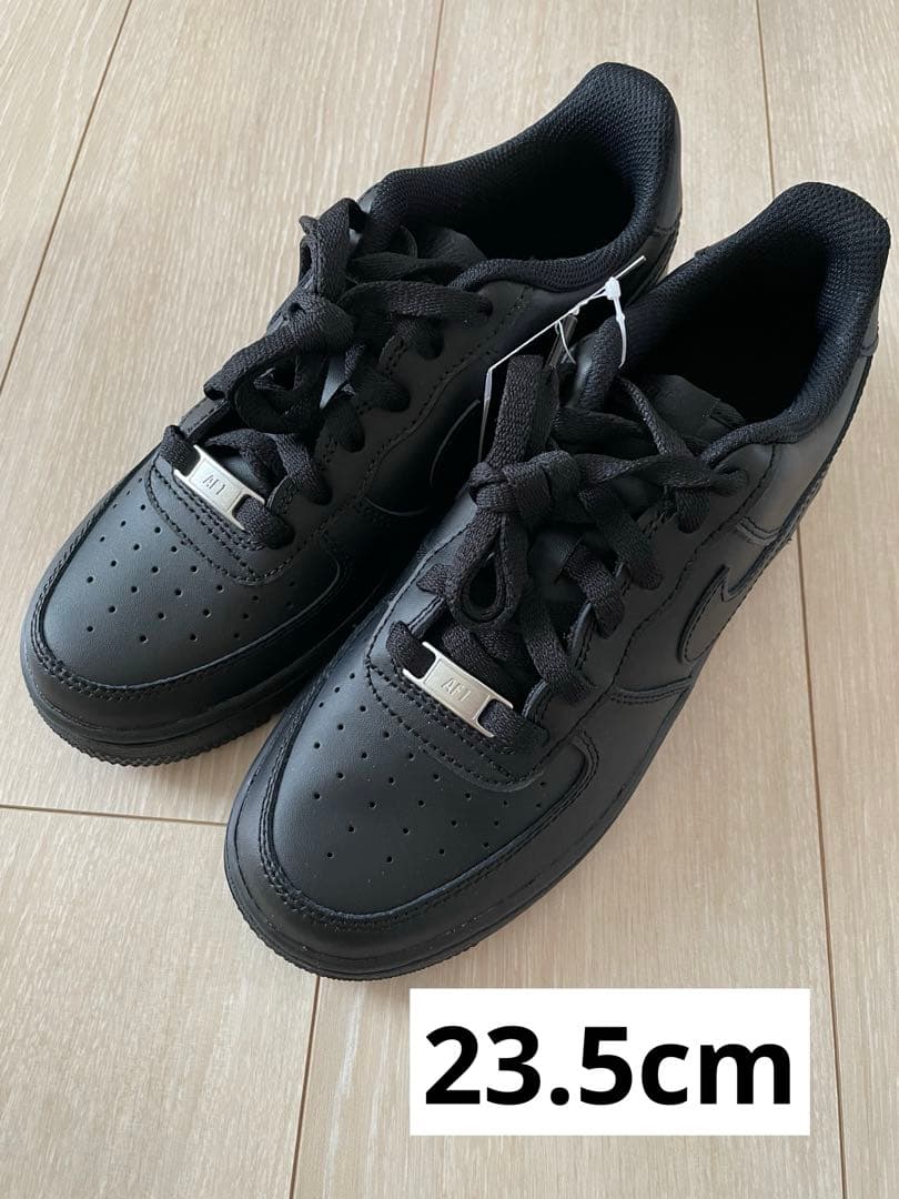 23.5cm エアフォース Air Force 1 LE GS ブラック