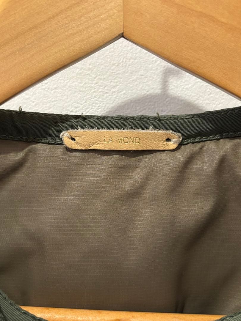 LA MOND. ダブルスナップ　キルティング　ダウンベスト　ラモンド