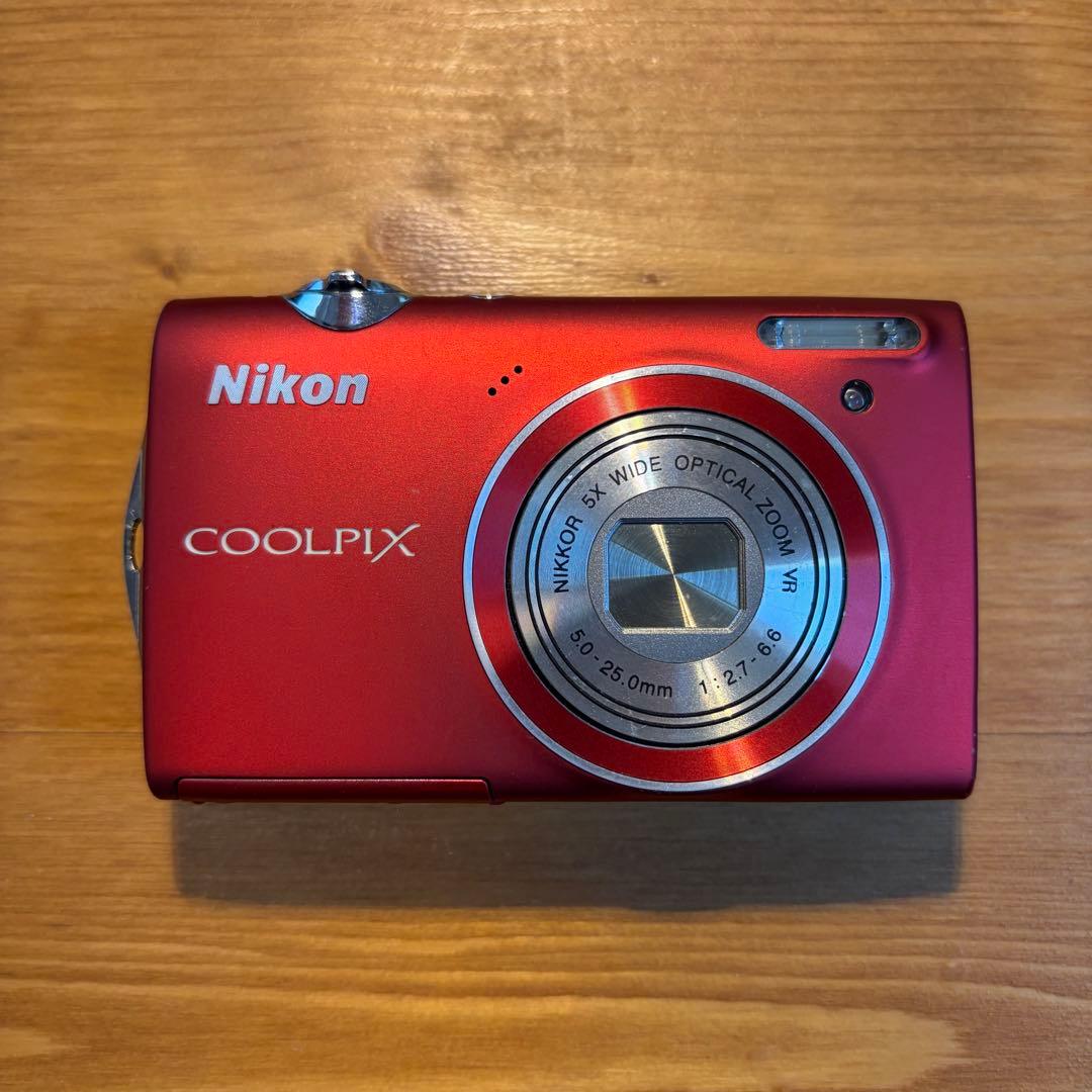 Nikon COOLPIX S5100 レッド コンパクトデジタルカメラ
